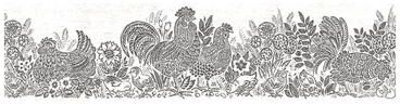 Chesapeake Parton Black Chicken Border - 6 x 180 x 0.025
