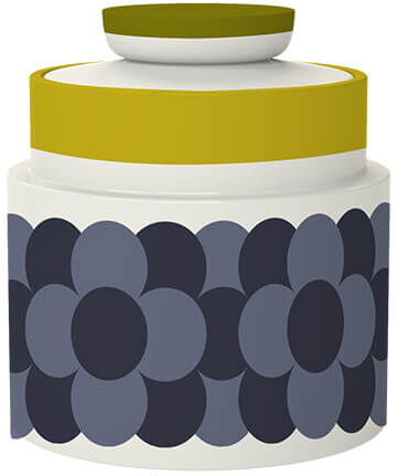 Orla Kiely Retro Yellow Stripe Storage Jar