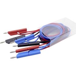 Schnepp 354 000060 Messleitungs-Set Bananenstecker 4 mm Bananenstecker 4 mm 1.00 m Schwarz, Rot, Blau 1 Set