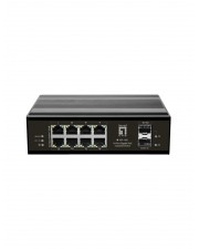 LevelOne Switch 10Port Gigabit PoE DIN-Rail -40°C to 75°C 1 Gbps Power over Ethernet (IGP-1031)