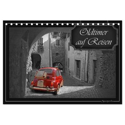 Oldtimer auf Reisen (Tischkalender 2026 DIN A5 quer), CALVENDO Monatskalender