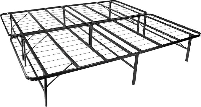 Metallbett Klappbett 160x200 cm Letto, platzsparendes und langlebiges Faltbett/Gästebett auf Füßen mit Stauraum - alle Größen
