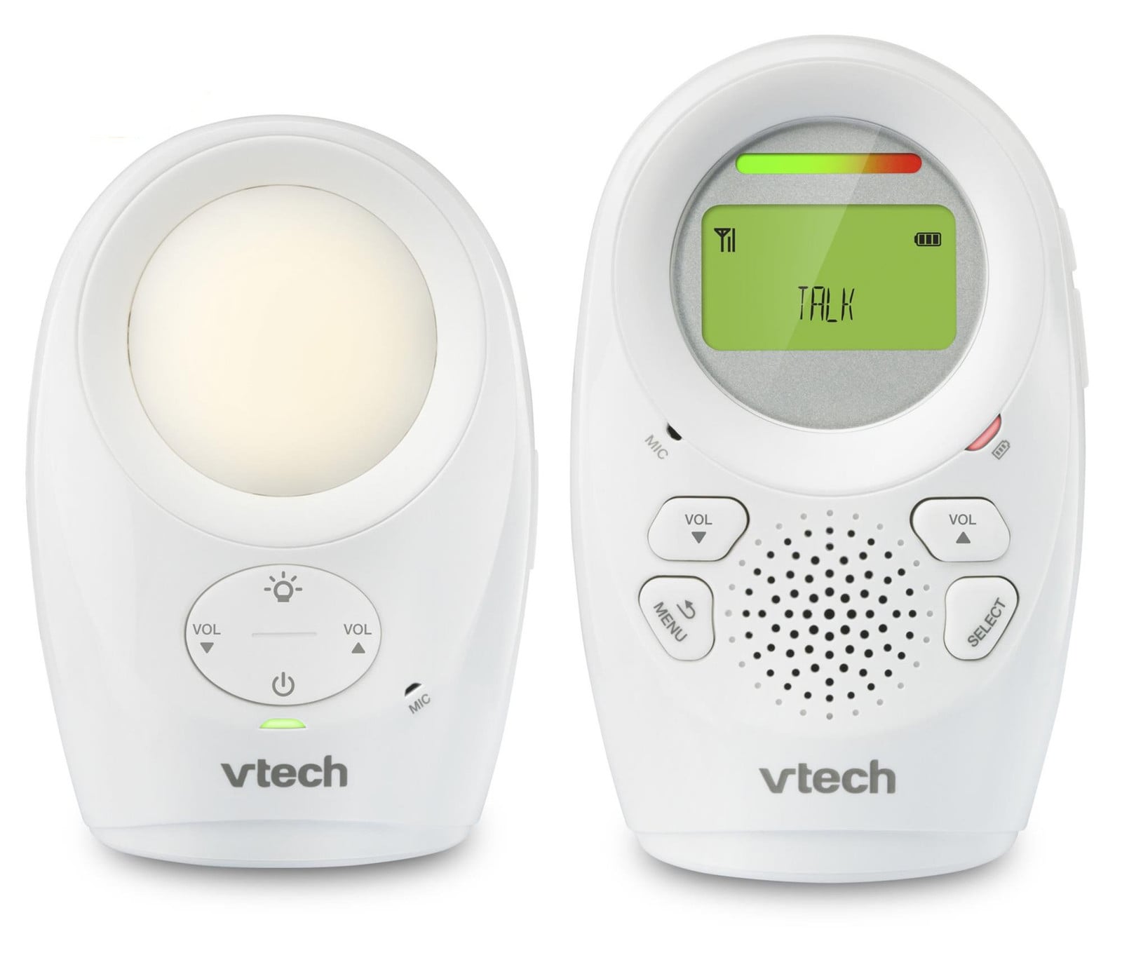 VTech DM1211 Babyfoon met radio en 2-weg communicatie, wit