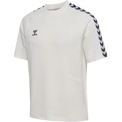 hummel hmlROOT T-Shirt 9545 - blanc de blanc/marine M