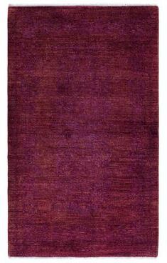 Overton "Vibrance One-of-a-Kind Hand-Knotted Area Rug - Purple, 3' 2"" x 5' 3"" - 3' 2"" x 5' 3"""