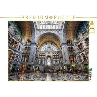 CALVENDO Puzzle Historischer Bahnhof | 1000 Teile Lege-Größe 64x48cm Foto-Puzzle für glückliche Stunden