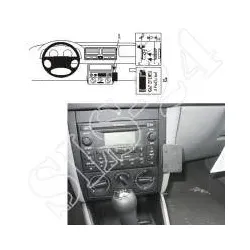 BRODIT 852808 ProClip Halterung - Volkswagen VW Bora 99-05 / Golf IV 98-03 / ...