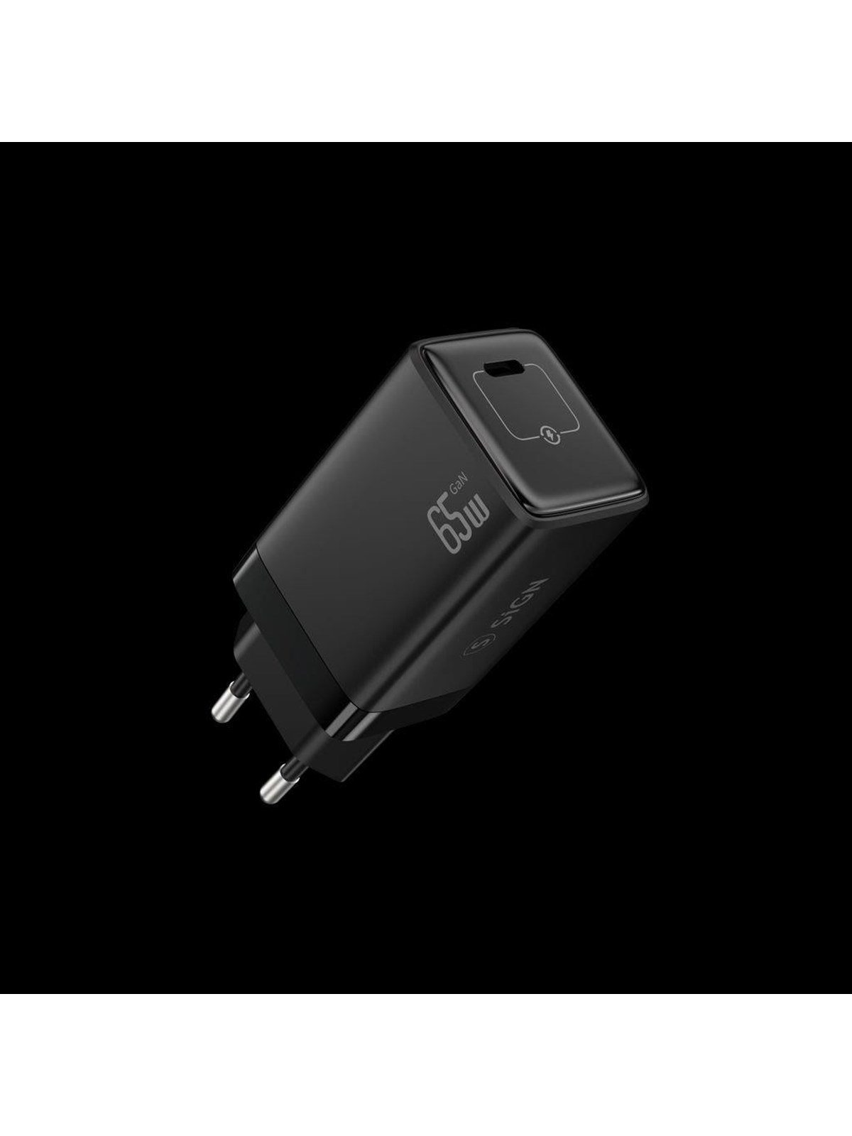 SiGN 65W Charger - USB-C PD - Fast Charging - MacBook Air - iPhone etc. - Black