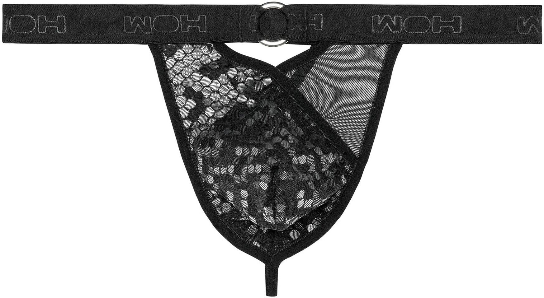 String WOH "String Pure Seduction String 1er Pack", Herren, Gr. XL, schwarz, Obermaterial: 65% Polyamid PA. 27% Polyethylen PE. 8% Elasthan EL., Unterhosen String