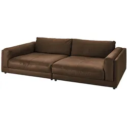KAWOLA Big Sofa RAINA Leder braun