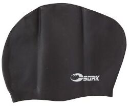 Badmössa Silicon long hair cap svart - Soak
