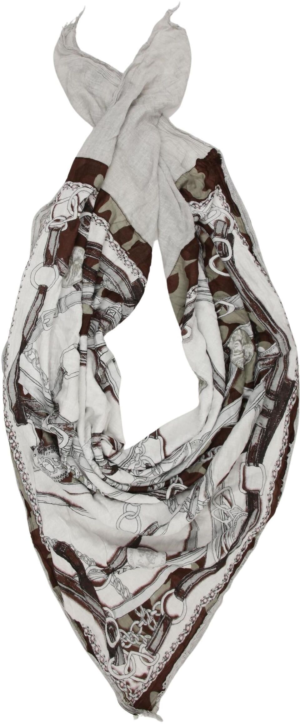 Plomo o Plata Damen Schal oder Tuch, Grau, Baumwolle - Second Hand