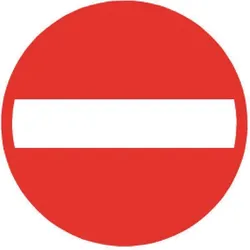 BRW, Sicherheitskennzeichnung, Einfahrt verboten