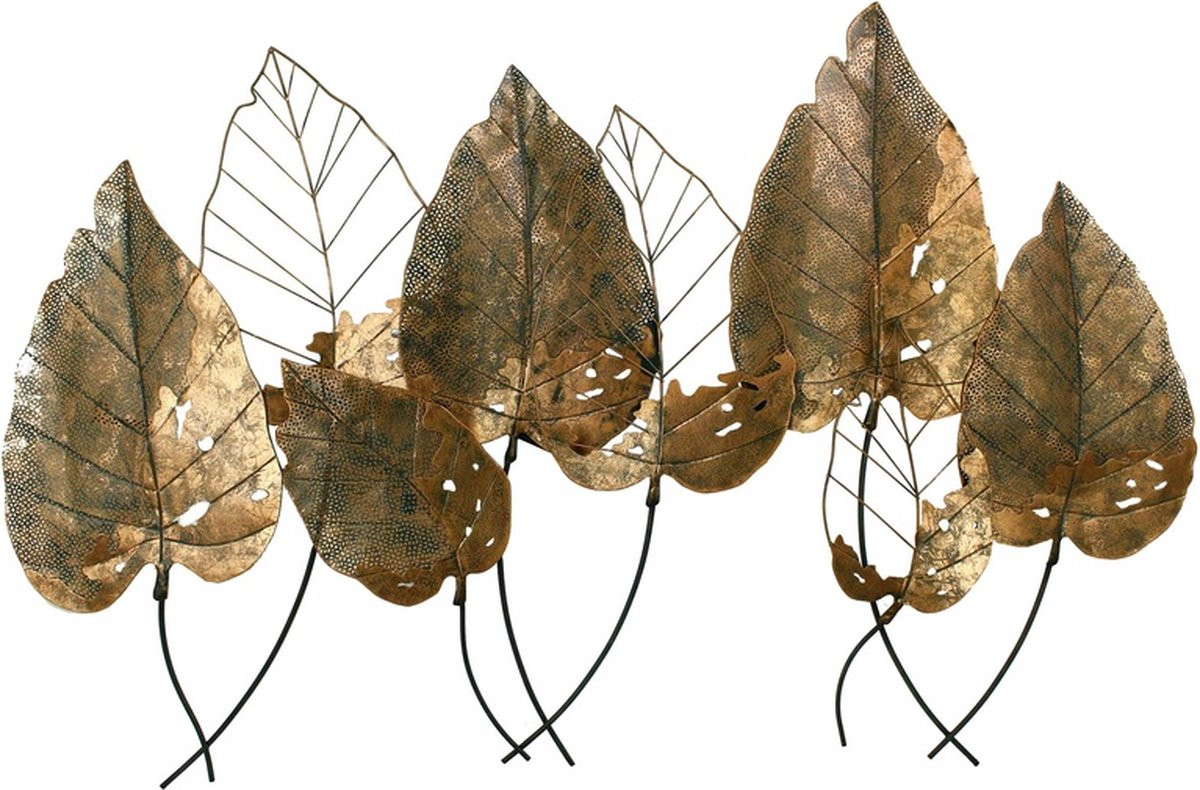Teeninga Wanddecoratie Palmen Wall Plaque Metal Copper B: 147 cm, H: 96,5 cm, D: 8 cm