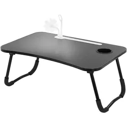 LAPTOPTISCH Schwarz 60x40 cm klappbar