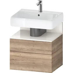 Duravit Waschtischunterschrank wandhängend „Qatego“ 59 × 59 × 47 cm, mit Beleuchtung