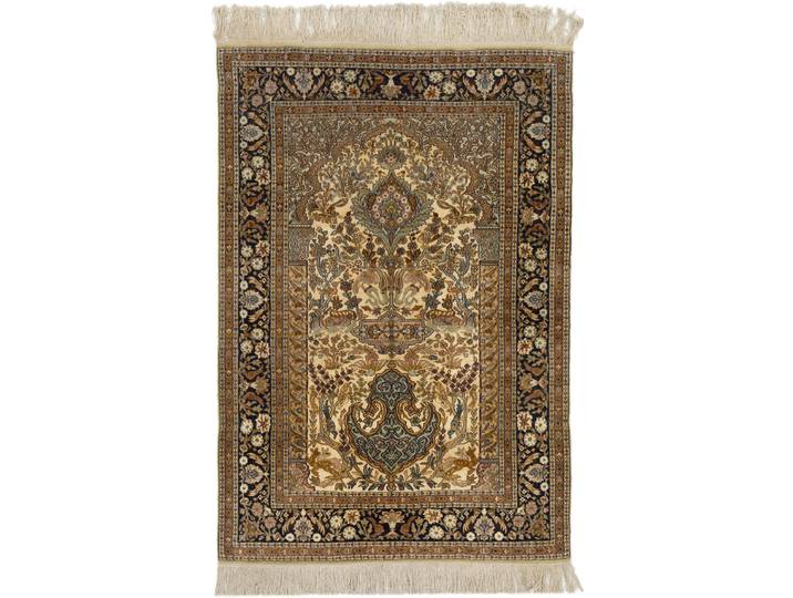 Kaschmir Teppich 176x121 Handgeknüpft Orientteppich Wolle