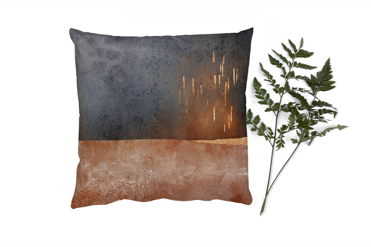 PillowMonkey Sierkussen Abstract Goud 60x60 cm