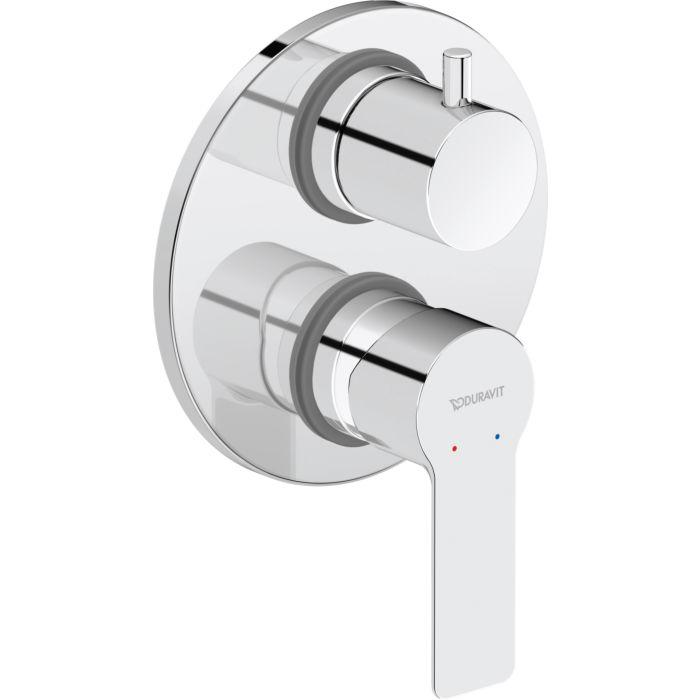 Duravit D-Code Waschtischarmatur Set DC5210008010 Unterputz, Keramikmischsystem, Chrom Hochglanz, Ø137 mm