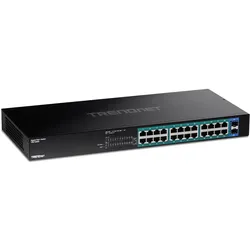TRENDNET TPE-TG Rackmount Gigabit Switch, 24x RJ-45, 2x SFP, 380W PoE+