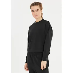 Sweatshirt ENDURANCE "Jade", Damen, Gr. 38, schwarz, 100% Polyester, unifarben, normal, Rundhals, Sweatshirts Sweatshirt, aus angenehm weichen Material
