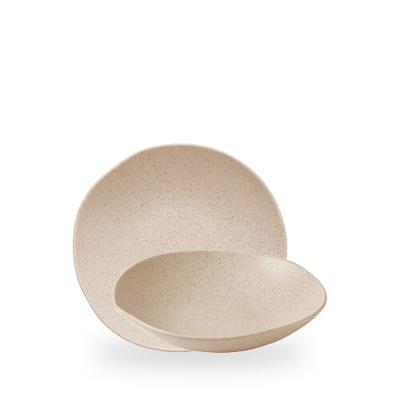 Churchill Stonecast Nutmeg Cream Natural Organische Coupe Schale 8 5/8"