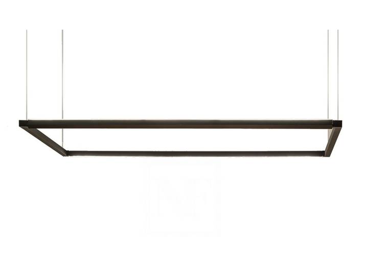 NEMO lampe à suspension SPIGOLO HORIZONTAL (Noir - Aluminium, polycarbonate, ABS)