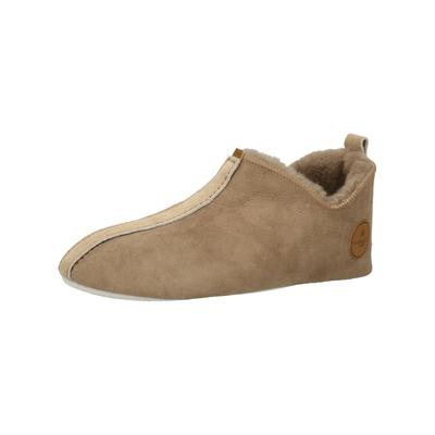 Hausschuh SHEPHERD "Shepherd Hausschuhe Leder", Damen, Gr. 40, grau, Leder, Schuhe Hausschuh