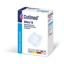 Cutimed Siltec B 10x10cm 12 ST
