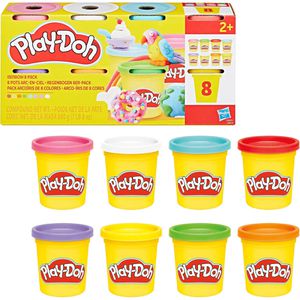 Play-Doh Knete G06915X0 Regenbogen, ab 2 Jahren, farbig sortiert, 8 Dosen je 85g