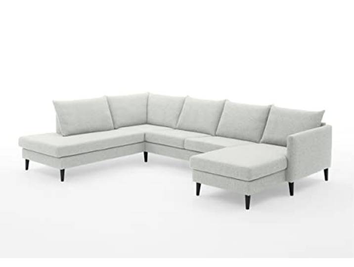 Atlantic Home Collection Wohnlandchaft mit Ecke Links und Longchair rechts