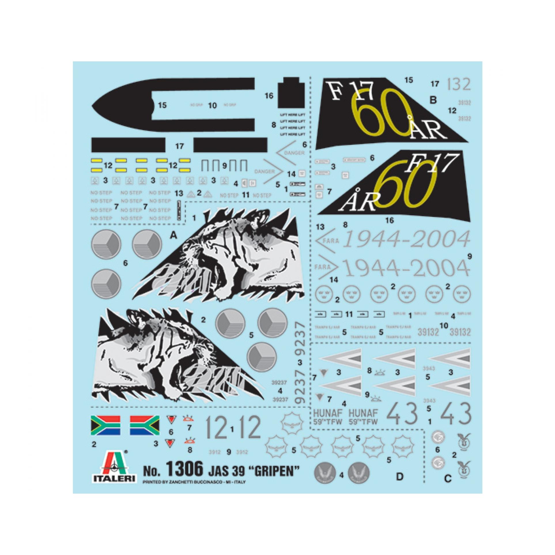 Italeri JAS 39 Gripen (ITA 1306S)
