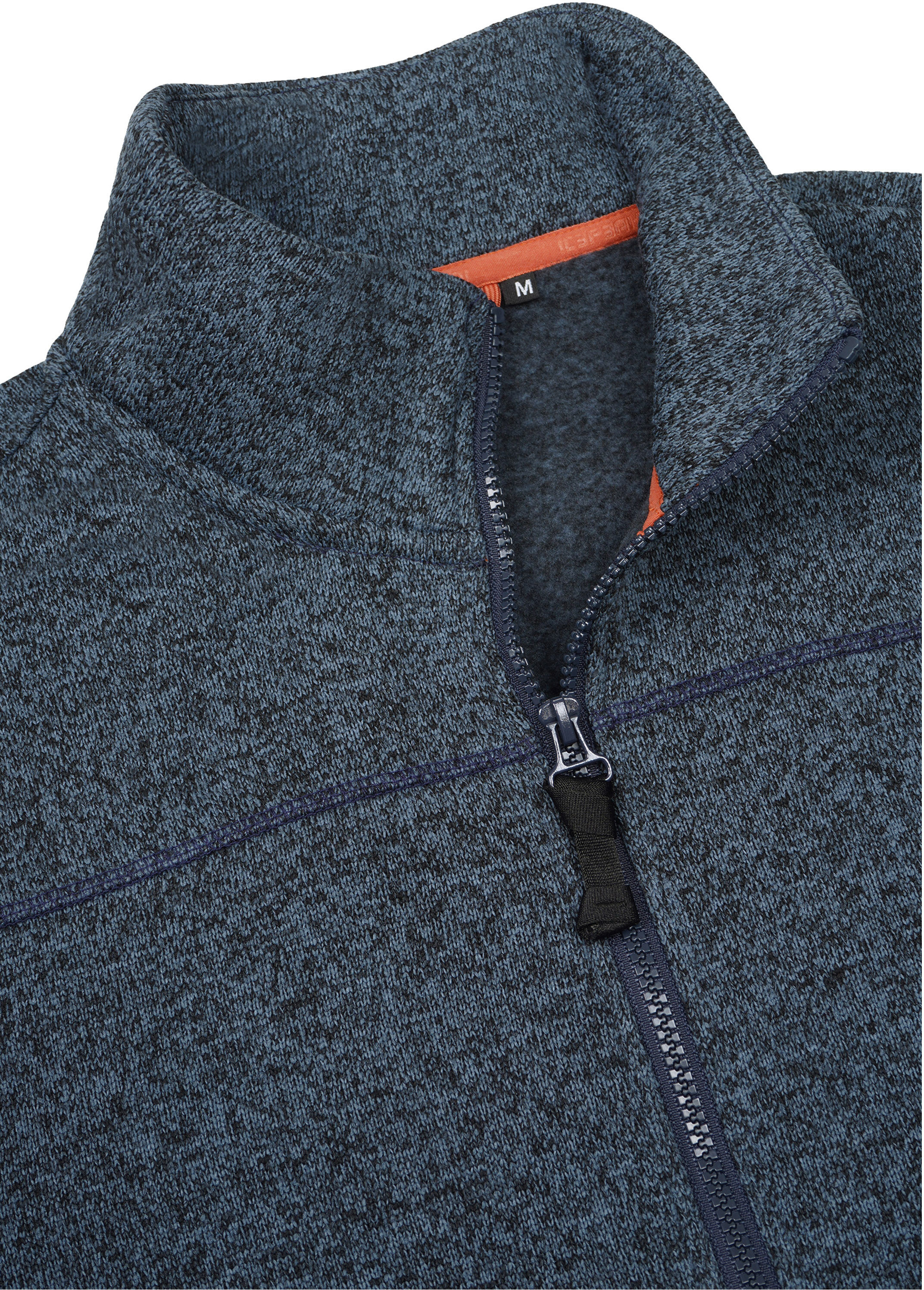 Fleecejacke ICEPEAK "ICEPEAK ADRIAN", Herren, Gr. XXL, blau (dunkelblau), Obermaterial: 100% Polyester, Jacken Fleecejacke, auch in grossen Grössen dunkelblau XXL