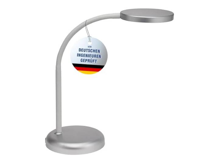 MAUL Schreibtischlampe MAULjoy silber LED warmweiß flexibel