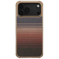 Pitaka Military-Grade Schutzhülle für Apple iPhone 17 Pro Sunset (Apple iPhone 17 Pro), Smartphone Hülle, Rot