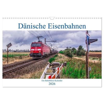 Dänische Eisenbahnen (Wandkalender 2026 DIN A3 quer), CALVENDO Monatskalender