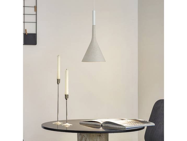 Aplomb Suspension GU10 White - Foscarini - Cuisine - Design - Béton - À ampoule unique