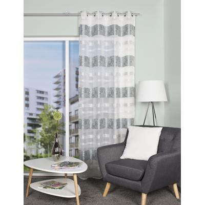 Vorhang HOME WOHNIDEEN "KIRAN" Gr. 1, grün (mint), B:140cm H:245cm, Polyester, Gardinen, HxB: 245x140, Jacquardmusterung