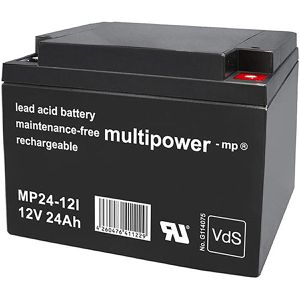 Multipower AGM-Batterie MP24-12I, 12 V, 24 Ah, M5 Anschluss, mit VdS-Zulassung
