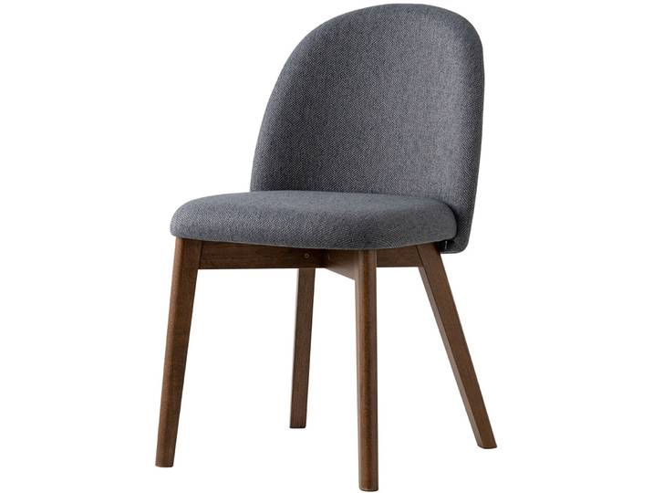 CONNUBIA Stilvoller Stuhl 2er-Set Tuka Buche, Stoff anthrazit - Material: Buche/Polyester - Stuhl 2er-Set