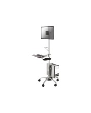 Neomounts Wagen für LCD-Anzeige/Tastatur/Maus/CPU Silber Bildschirmgröße: 25.4-68,6 cm 10"-27" (FPMA-MOBILE1800)