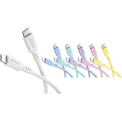GOOBAY 81252 - Sync- & Ladekabel, USB-C, Silikon, 1,5 m, 6er Set