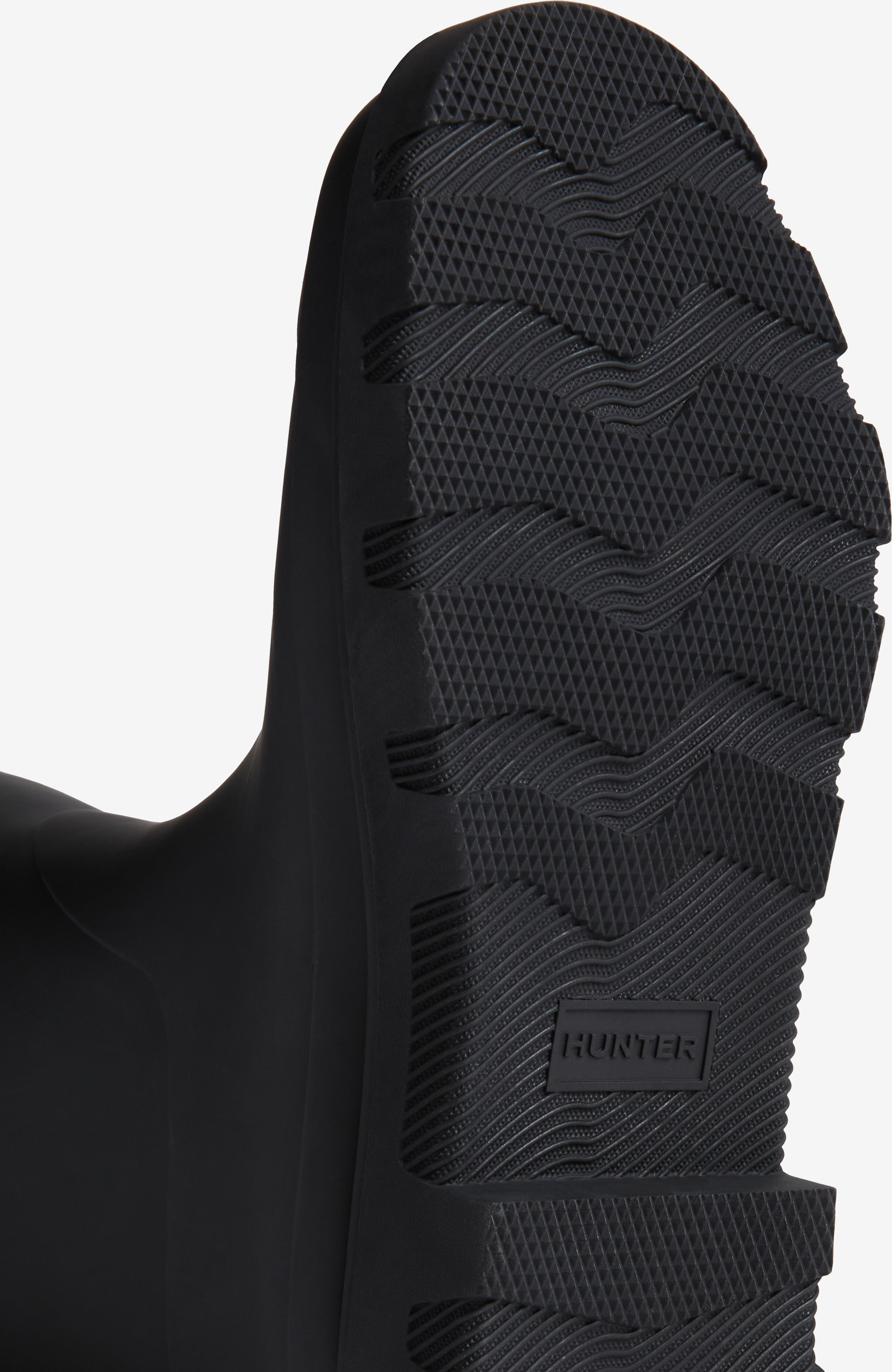 Gummistiefel HUNTER "UNISEX DOWNPOUR TALL BOOT", Gr. 45, schwarz, Synthetik, Schuhe Gummistiefel, wasserdicht schwarz 45