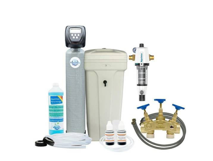 Aquintos Wasseraufbereitung Wasserhahn-Wasserfilter Wasserenthärter MEC40 TOP-Line (Set4, Set4), Entkalkungsanlage