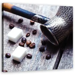 WANDBILD kaffeekrug und zucker