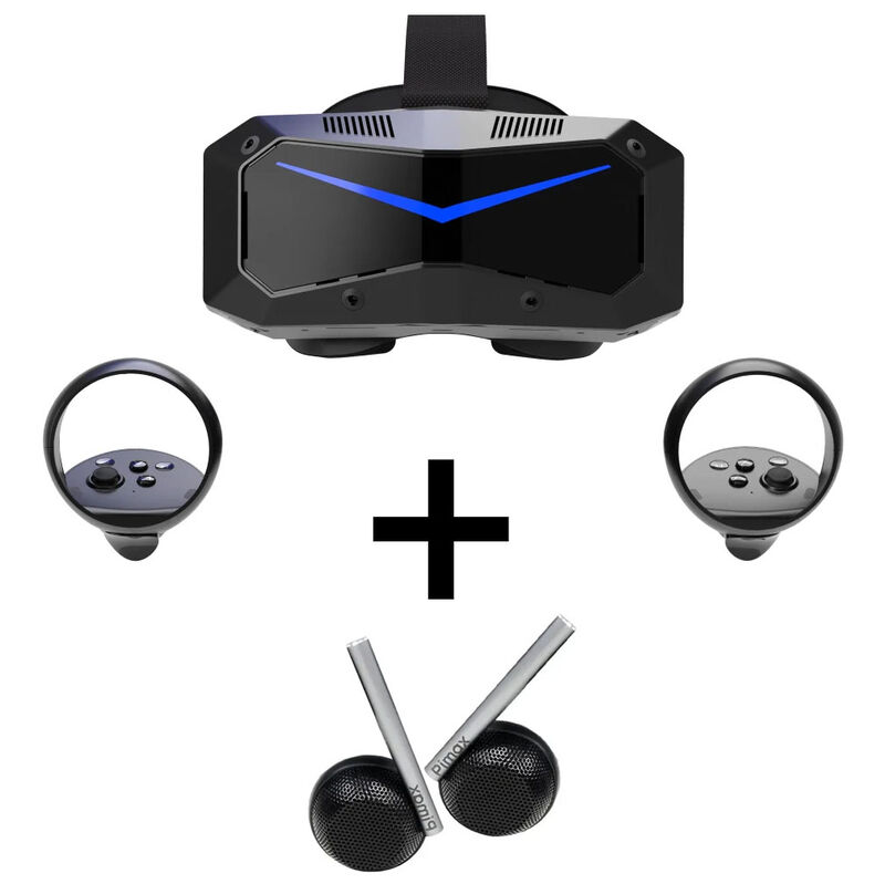 Pimax Crystal Super VR-Headset, 57 PPD + DMAS-Kopfhörer Bundle - schwarz