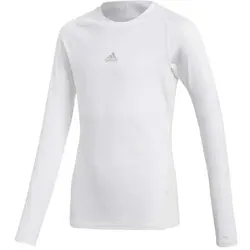 adidas Alpha Skin Kinder Funktionsshirt langarm weiß