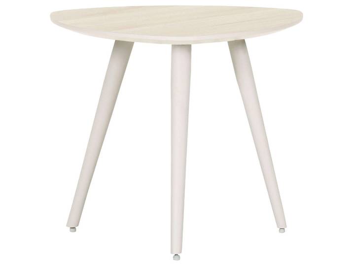 Carryhome Beistelltisch, Creme, Eiche, Freiform, 53x45x52 cm, Wohnzimmer, Wohnzimmertische, Beistelltische