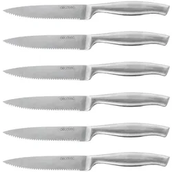JTI 6x professionelle Fleischmesser, Küchenmesser, Silber