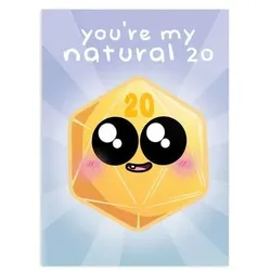 Crit Stones My Natural 20 Greeting Card